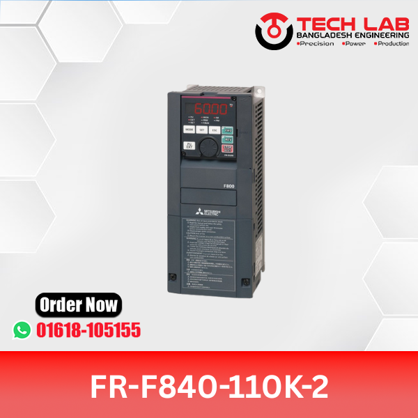 Mitsubishi VFD FR‑F840‑110K‑2 (110 kW / ~150 HP) – FR‑F800 Series