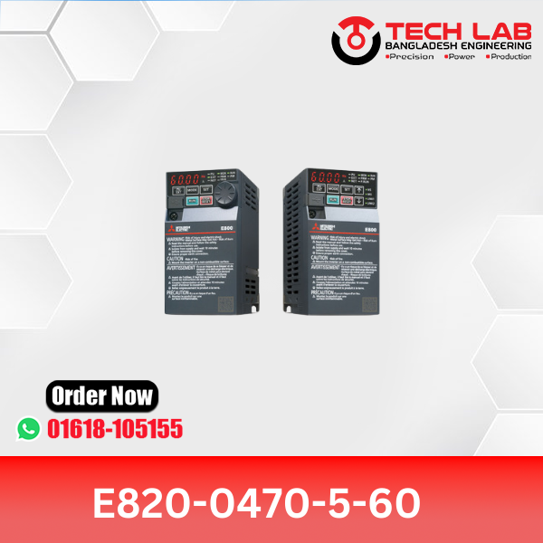 Mitsubishi VFD FR-E820-0470-5-60 (11kW / 15HP) – FR-E800 Series