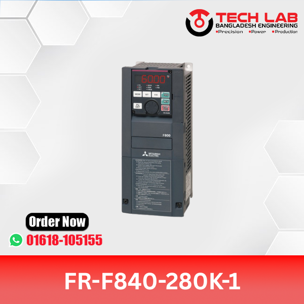Mitsubishi VFD FR‑F840‑280K‑1 (280 kW / ~375 HP) – FR‑F800 Series