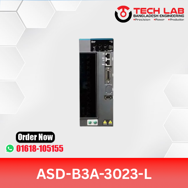 Delta ASD-B3A-3023-L AC Servo Drive – 3kW, PR Mode, Pulse/Analog, 220VAC, B3A Series