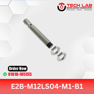 OMRON E2B-M12LS04-M1-B1 – M12 Shielded Inductive Sensor, PNP NO Output, 4mm Sensing Distance, IP67, M12 Connector