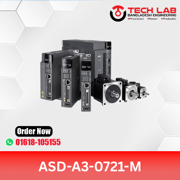 Delta ASD-A3-0721-M AC Servo Drive – 750W, PR Mode, CANopen, 220VAC, A3 Series