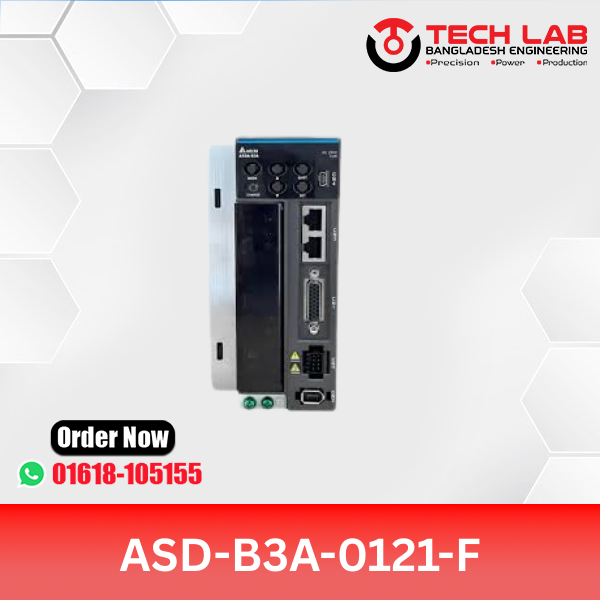 Delta ASD-B3A-0121-F AC Servo Drive – 100W, PR Mode, Pulse/Analog, 220VAC, B3A Series