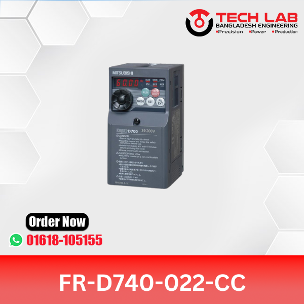 Mitsubishi VFD FR-D740-022-CC (0.75kW / 1HP) – FR-D700 Series