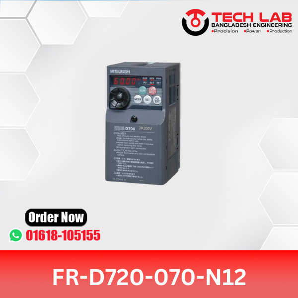 Mitsubishi VFD FR-D720-070-N12 (1.5kW / 2HP) – FR-D700 Series