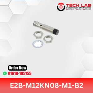 Omron E2B-M12KN08-M1-B2 – M12 PNP NC Inductive Sensor, 8mm, IP67