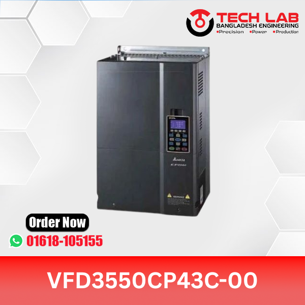 Delta VFD3550CP43C-00 (355 kW / 475 HP) – CP2000 Series AC Drive