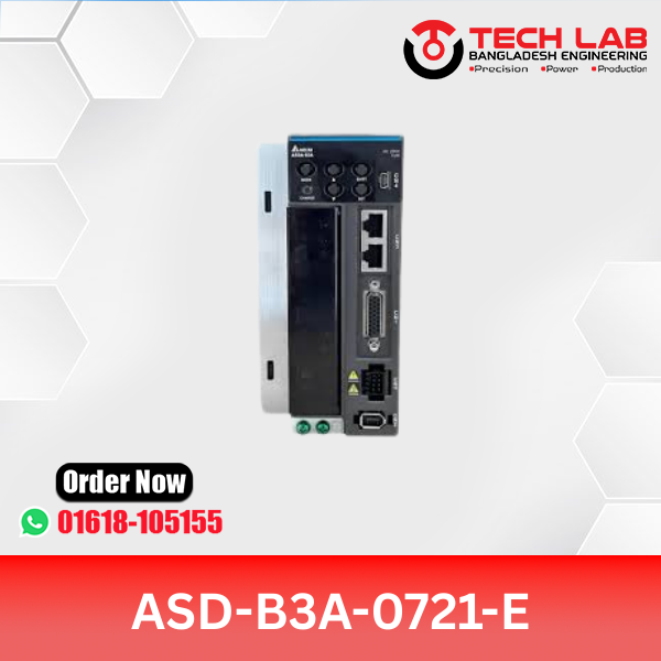 Delta ASD-B3A-0721-E AC Servo Drive – 750W, PR Mode, Pulse/Analog, 220VAC, B3A Series